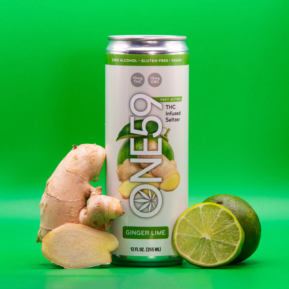 ONE59 Ginger Lime THC Infused Beverage - 12oz 10mg THC|10mg CBD