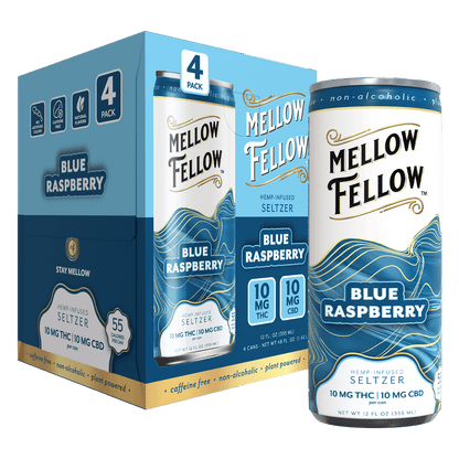 Mellow Fellow Delta 9 10MG THC + 10MG CBD Seltzer Beverage 20MG