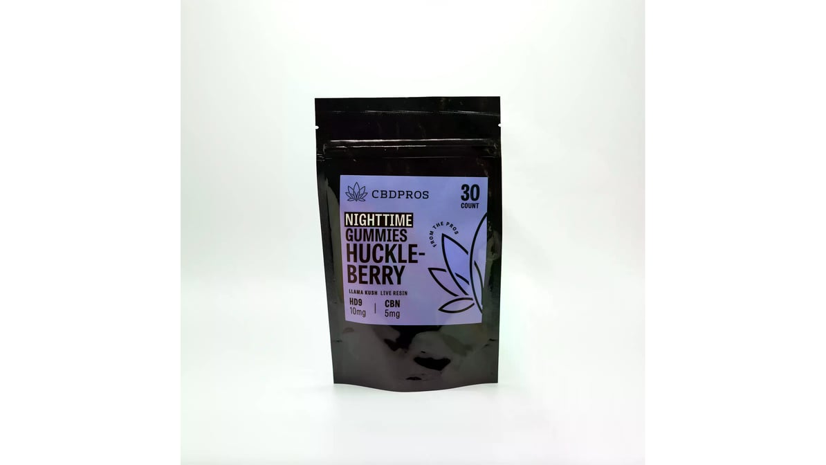 CBD Pros Huckleberry CBD Gummies 10 mg THC 30ct