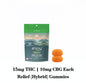 Enjoy Live Rosin Relief 50 mg Delta 9 THC + CBG (Hybrid-Infused Peach Gummies) 25mg each | 2 gummies