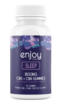 Enjoy CBD Gummies For Sleep - Full Spectrum CBD + CBN + Lavender + Passionflower + Ashwagandha