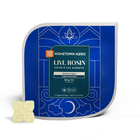 Hometown Hero Canna-Classic Northern Lights - Delta 9 Live Rosin Gummies 25MG (INDICA)