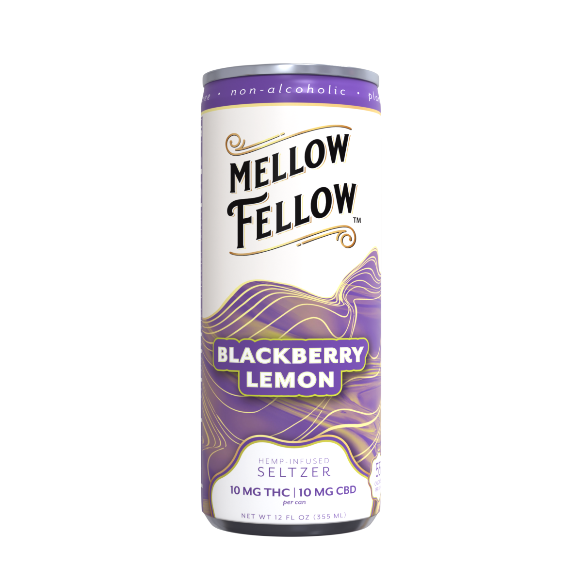 Mellow Fellow Delta 9 10MG THC + 10MG CBD Seltzer Beverage 20MG