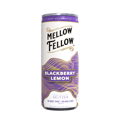 Mellow Fellow Delta 9 10MG THC + 10MG CBD Seltzer Beverage 20MG