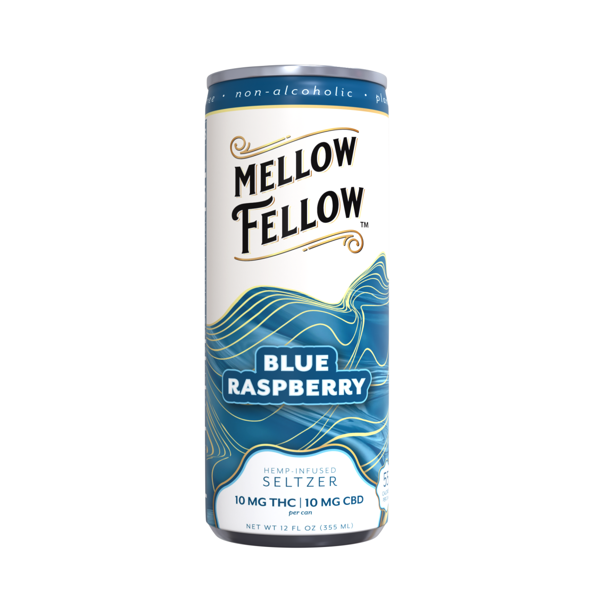 Mellow Fellow Delta 9 10MG THC + 10MG CBD Seltzer Beverage 20MG