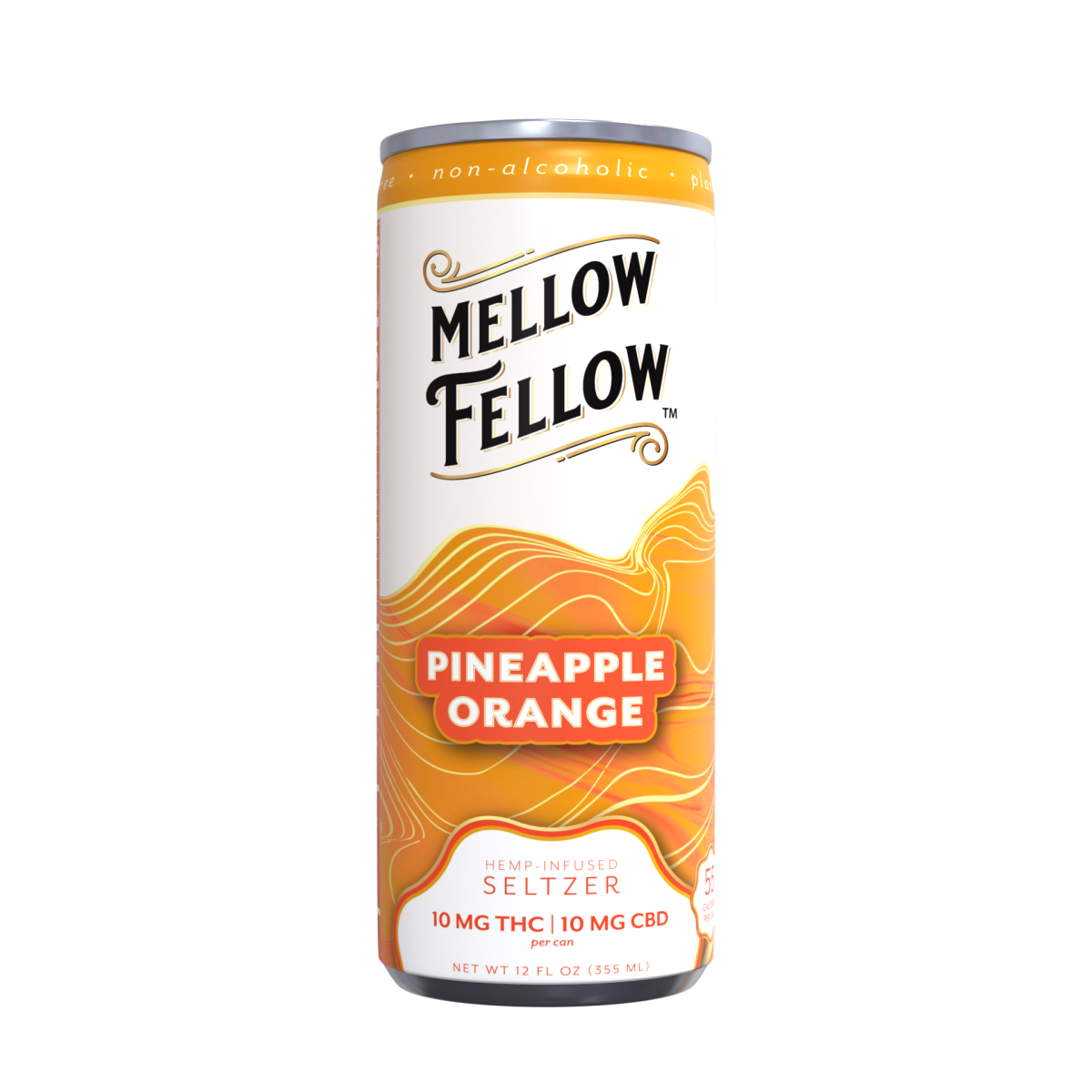 Mellow Fellow Delta 9 10MG THC + 10MG CBD Seltzer Beverage 20MG