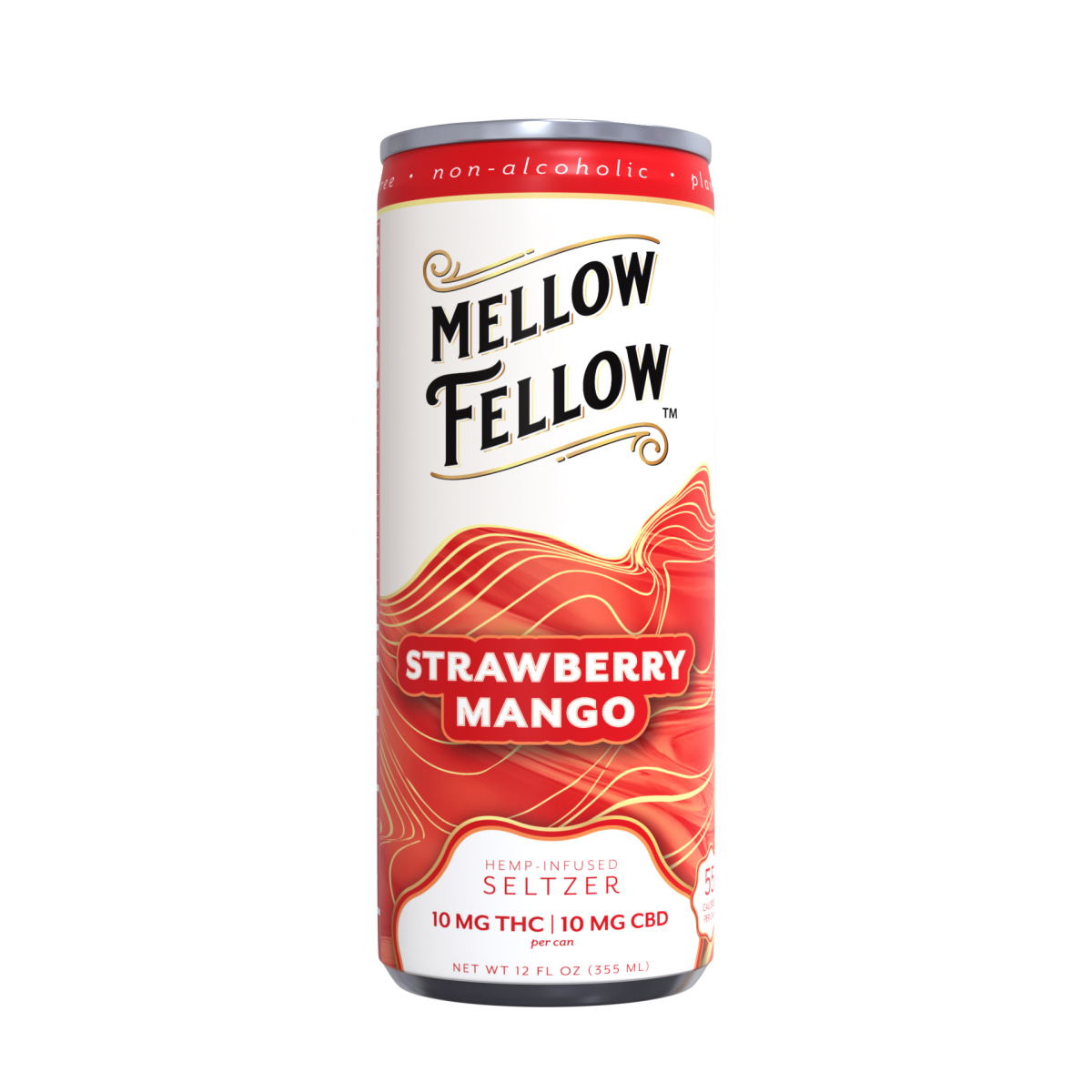 Mellow Fellow Delta 9 10MG THC + 10MG CBD Seltzer Beverage 20MG
