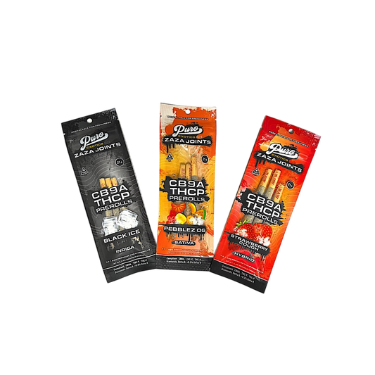Puro Exotics Zaza Joints CB9A THC-P Pre-Roll 1.65gm x 3ct