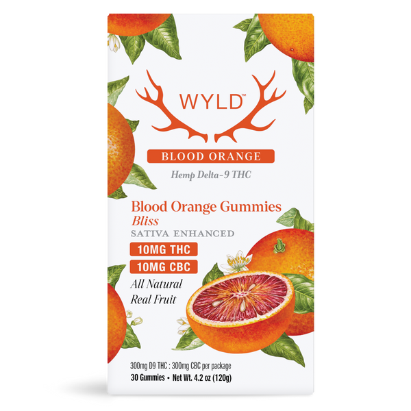 WYLD D9 THC Gummies 10mg 30ct/Jar
