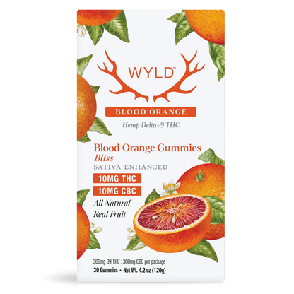 WYLD D9 THC Gummies 10mg 30ct/Jar