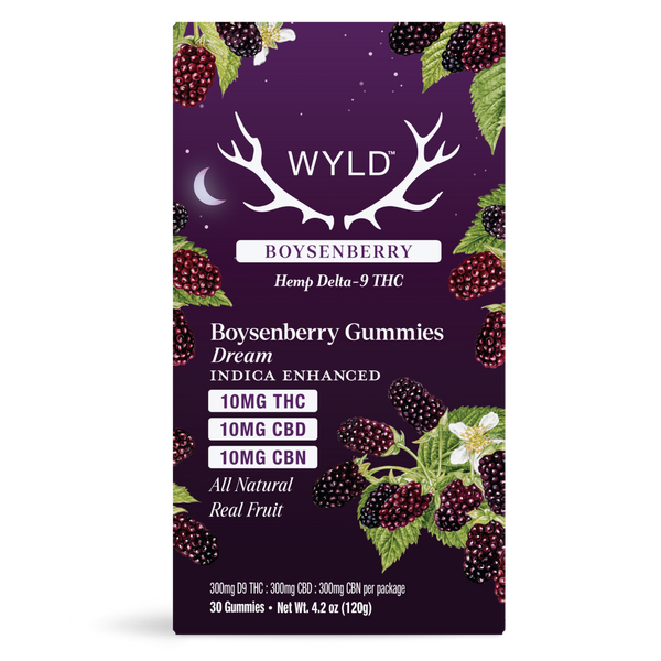 WYLD D9 THC Gummies 10mg 30ct/Jar