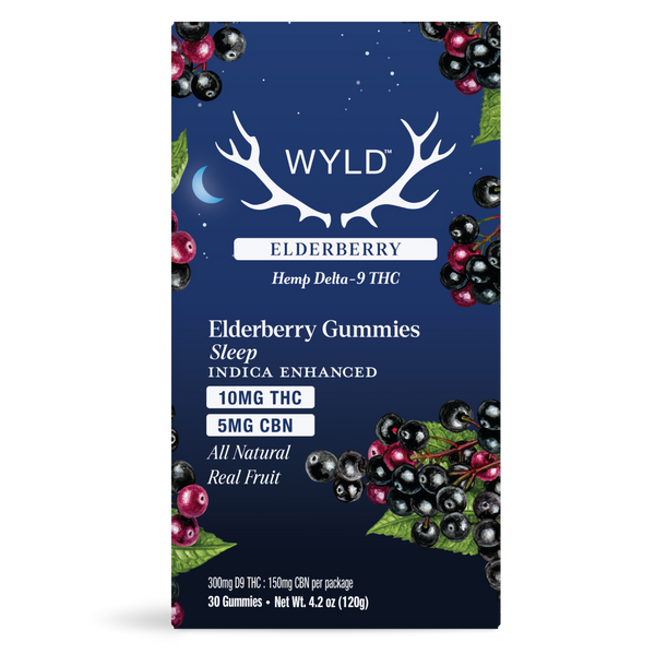WYLD D9 THC Gummies 10mg 30ct/Jar