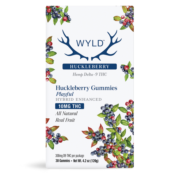 WYLD D9 THC Gummies 10mg 30ct/Jar