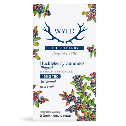 WYLD D9 THC Gummies 10mg 30ct/Jar