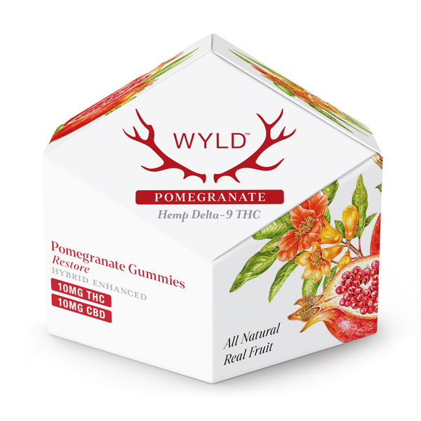 WYLD D9 THC Gummies 10mg 10ct/Jar