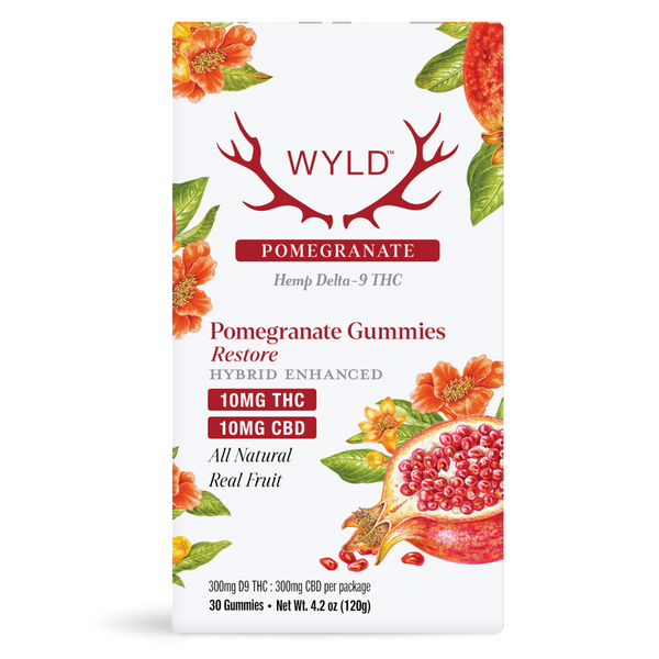 WYLD D9 THC Gummies 10mg 30ct/Jar
