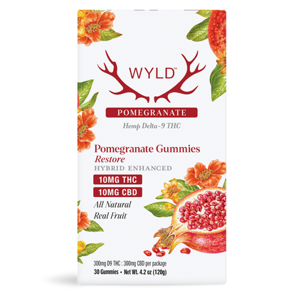 WYLD D9 THC Gummies 10mg 30ct/Jar