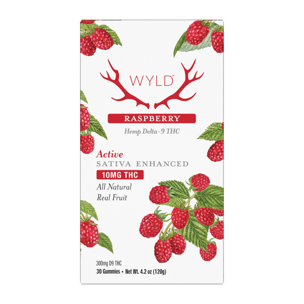 WYLD D9 THC Gummies 10mg 30ct/Jar