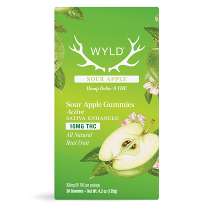 WYLD D9 THC Gummies 10mg 30ct/Jar