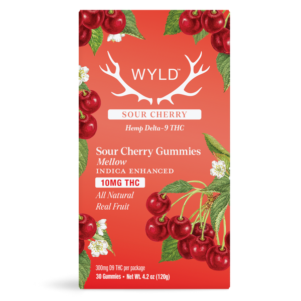 WYLD D9 THC Gummies 10mg 30ct/Jar