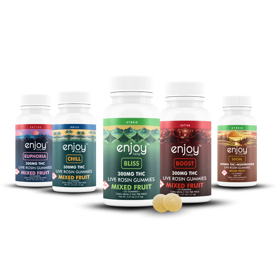 Enjoy Live Rosin Delta 9 THC Gummies 25CT