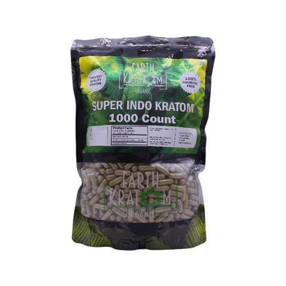 Earth Kratom 1000 CT Kratom Capsules