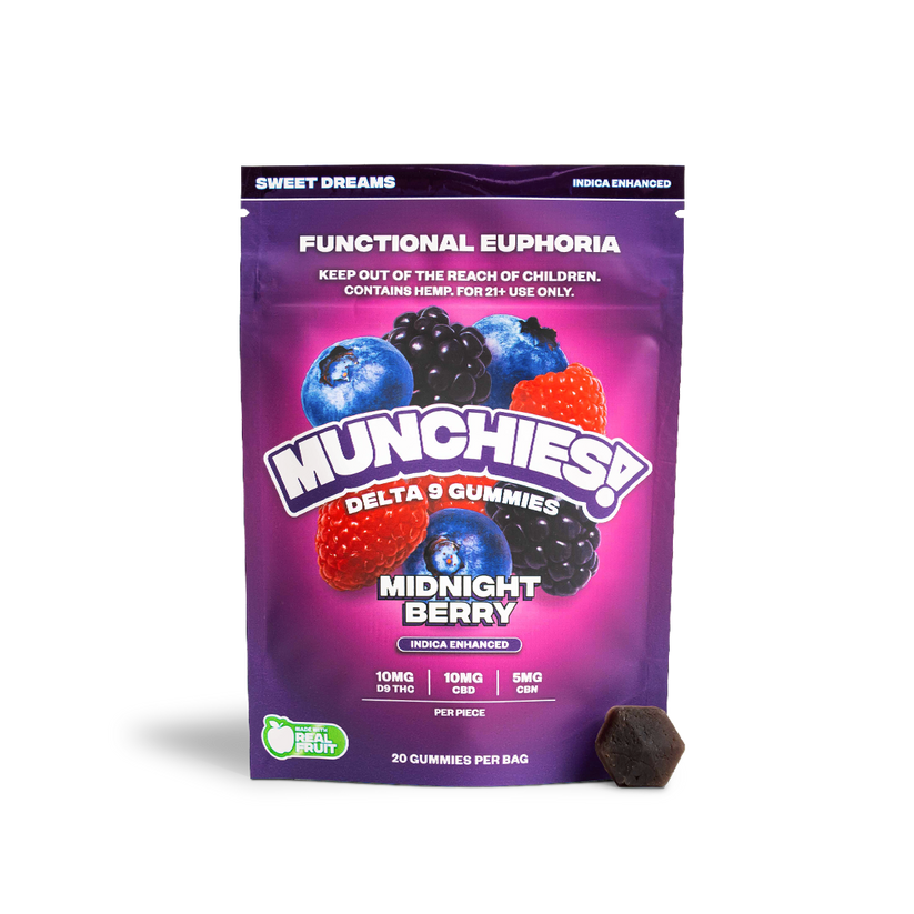 Munchies D9 THC Gummy 20CT Per Bag