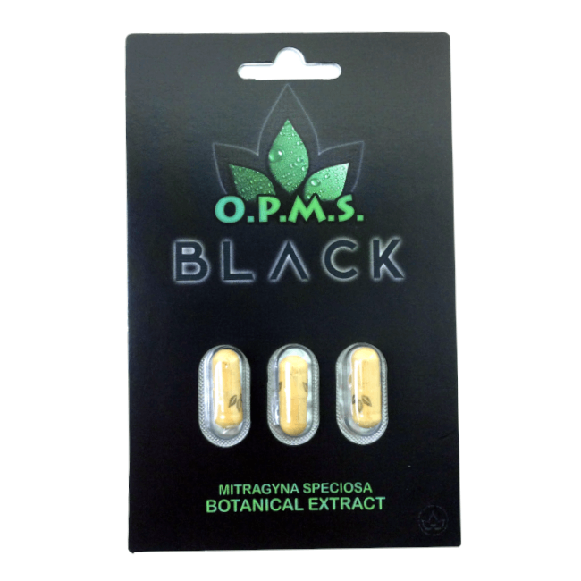 OPMS BLACK EXTRACT KRATOM CAPSULE 2CT | 3CT | 5CT