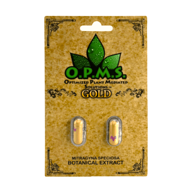 OPMS GOLD EXTRACT KRATOM CAPSULE 2CT | 3CT | 5CT