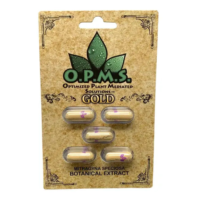 OPMS GOLD EXTRACT KRATOM CAPSULE 2CT | 3CT | 5CT