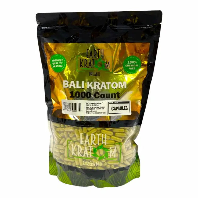 Earth Kratom 1000 CT Kratom Capsules