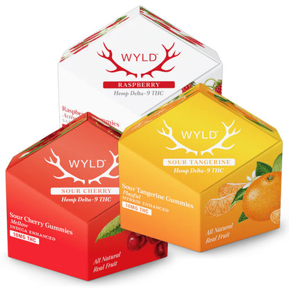 WYLD D9 THC Gummies 10mg 10ct/Jar